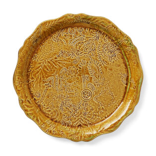 Round Serving Plate - Pineapple
